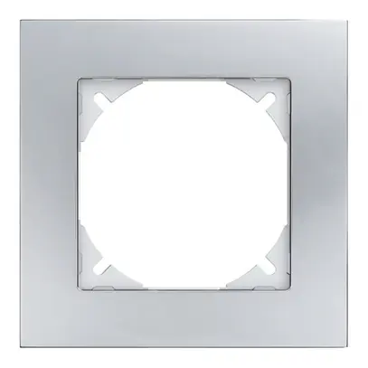 Abdeckrahmen EDIZIOdue prestige 1×1 chromstahl poliert 