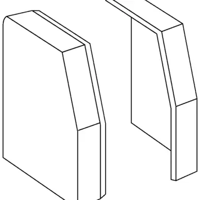 Endkappe tehalit RK 190×150mm reinweiss 