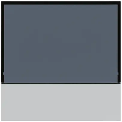 Plaque frontale KNX Hager kallysto pour thermostat gris clair 