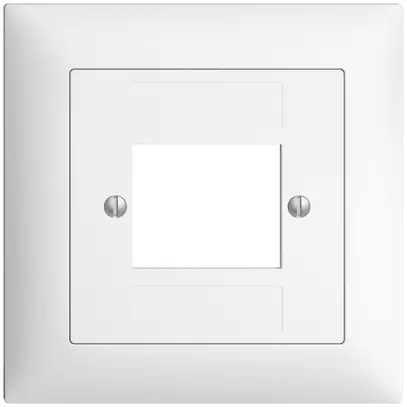 Kit frontale EDIZIOdue bianco 88×88mm 4×RJ45 