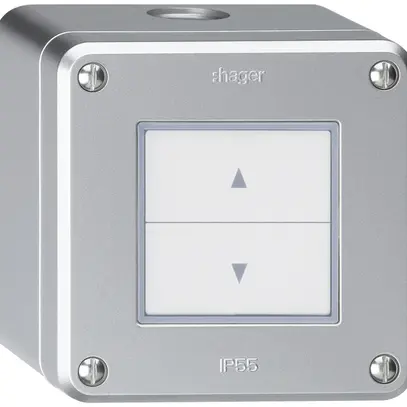 Pulsante per tapparelle AP robusto IP55 alluminio con 2 tasti di comando 