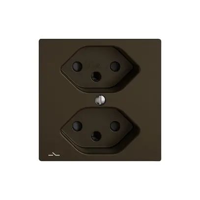 Presa EDIZIO.liv SNAPFIX® 2×T13 1×S con shutter ma 