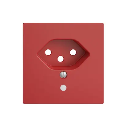 Placca frontale EDIZIOdue T13 berry 60×60mm con lente 