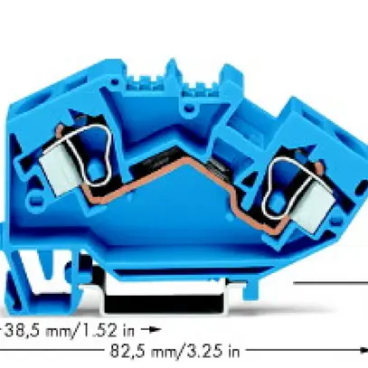 Morsetto di passaggio WAGO TopJob 10mm² blu 