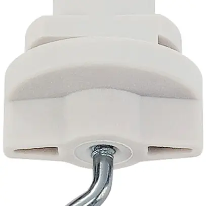 Crochet universel SLV rail conducteur S-TRACK 3-phases, max. 10 kg, blanc 