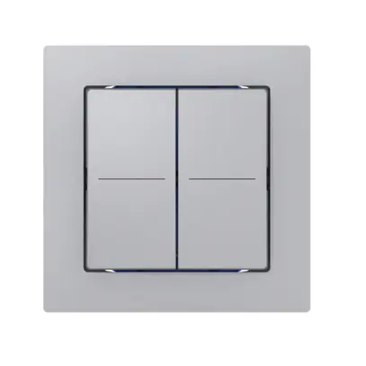 Sensore pulsante ABB Sidus KNX Basic tipo-E, 2/4, alluminio 