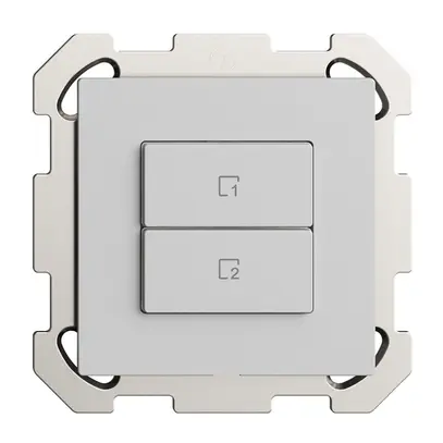 Poussoir scène ENC 2 scènes vertical/2T WLAN Edue Wiser gris clair 