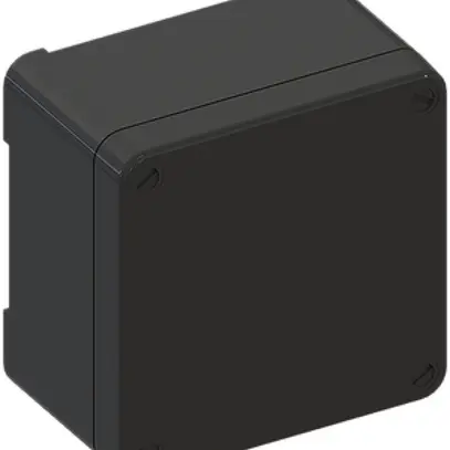 Boîte de dérivation AGRO PPO 105×105×65mm vide noir, IP65 