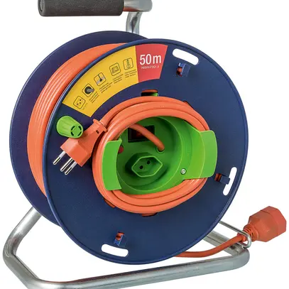 Avvolgicavo STERO LOOP grd.1 1×T13 50m TD3×1.5mm² blu/verde 