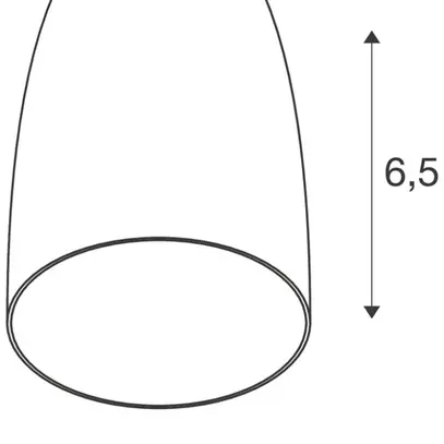 Leuchtenschirm SLV PURI 2.0 Dome rund konisch Ø55×65mm weiss 