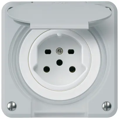 Presa INC robusto tipo 15 grigio per combinazione 