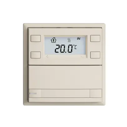 Poussoir RTH ENC KNX 1× EDIZIOdue F crema, avec pap.+LED RGB 