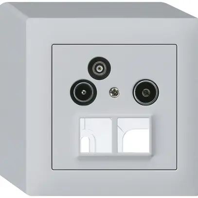 Prise pour antenne AP R/TV/données kallysto HMS 2GHz 10.5db gris clair 