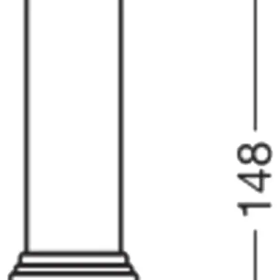 Lampada LED LEDVANCE DULUX D18 G24d-2 7W 770lm 6500K opaco 148mm 