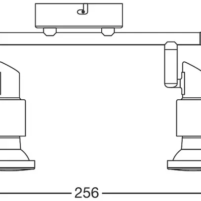 Deckenleuchte LDV LED SPOT GU10 2×2.6W 2×230lm 2700K silber 