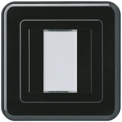 Poussoir ENC Hager basico C KNX double noir 