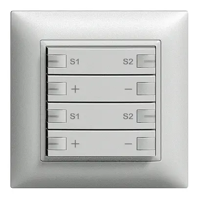 Variateur ENC ZEP 2c/4t stat c/sec. scène LED EDIZIOdue silver 