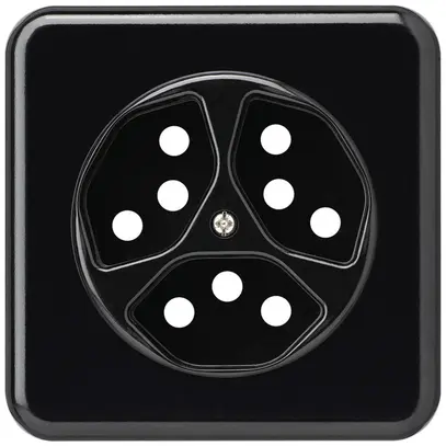 Kit frontale INC basico 3×tipo 13 nero 86×86mm 