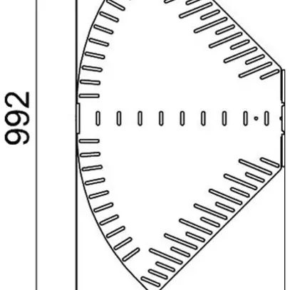 Bogen BET RB W verstellbar 85×500mm Stahl feuerverzinkt 