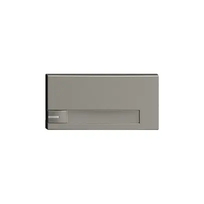 Touche 1/2 KNX/électron.a.LED+ pap.EDIZIOdue commande 1×gris foncé 