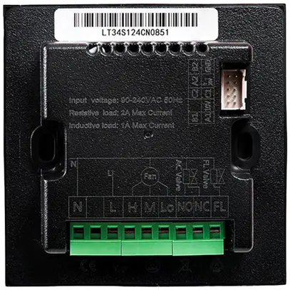 Thermostat d'ambiance ENC Shelly LinkedGo HVAC Bt/Wi-Fi noir mat 