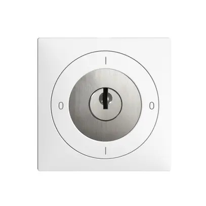 Interrupteur rotatif EDIZIOdue 0/1L blanc, avec serrure de sûreté 