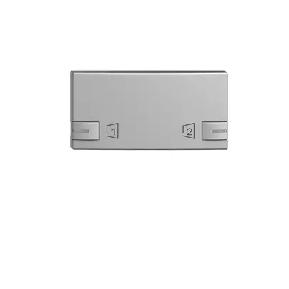 Bottone EDIZIOdue zeptrionAIR scena S1/S2 con LED silver 