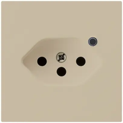 Prise Hager kallysto 1×T13 illuminé A beige 