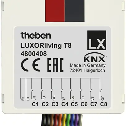 Interfaccia per pulsante KNX INS Theben LUXORliving 8-canale 