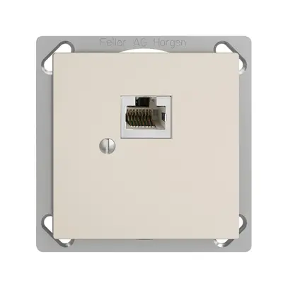 Boîte INC 1×RJ45/s 8P EDIZIOdue crema, R&M swissline 