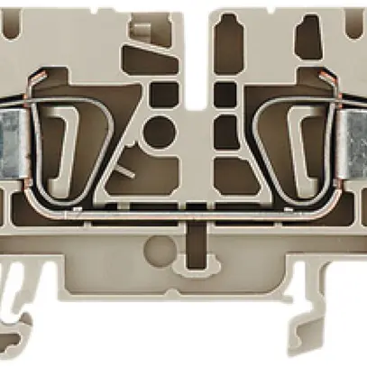 Morsetto di passaggio Weidmüller ZDU 4 connessione a molla 4mm² TS35 beige 