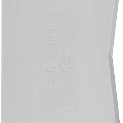 Parete d'estremità Hager per KYA02LH, KYA04LH bride L 2.5mm² grigio 