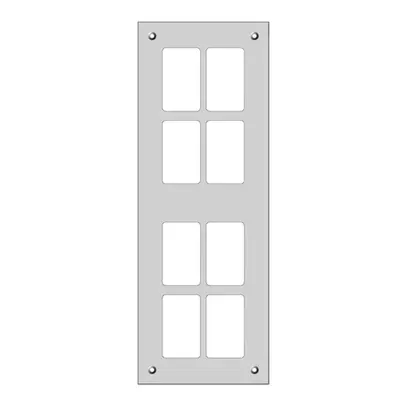 Plaque de montage FLF 4×2 Al blanc FH 