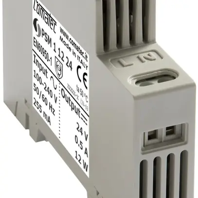 Alimentation AMD Comatec PSM1, IN: 100…240VAC, OUT: 24VDC/12W, stabilisé, 1UM 