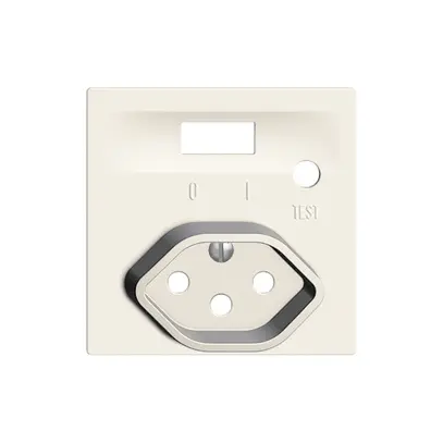 Kit frontale EDIZIOdue per presa FI bianco 