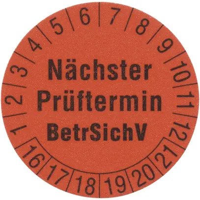 Étiquettes de contrôle 1239R Ø30mm 250 pièces rouge 