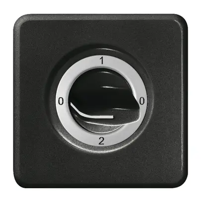Kit frontal ENC 0-1-0-2 noir pour interrupteur rotatif 