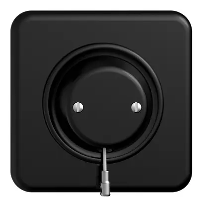 Kit frontale INC STANDARDdue nero per interruttore & contatto a tirante 