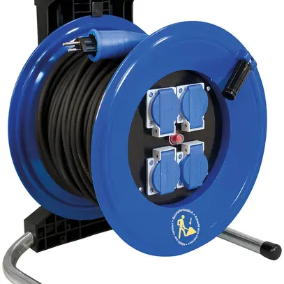 Avvolgicavo KU blu GDV 30m 3×2.5mm² T12, 4×T13 10A 