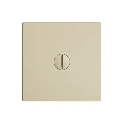 Plaque frontale EDIZIOdue vanille pour obturateur 