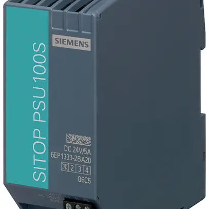 Alimentazione Siemens SITOP PSU100S, IN:120/230VAC, OUT:24VDC/5A 
