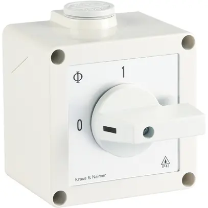Interrupteur rotatif AP K&N CA11.A293/CH001.*PN4, 20A/690V 0/4L gris 