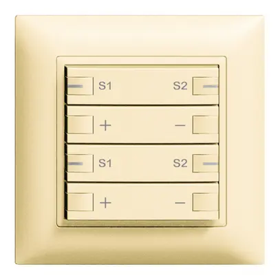 Kit frontal 2×variateur scène 2c/4t ZEP EDIZIOdue vanille 