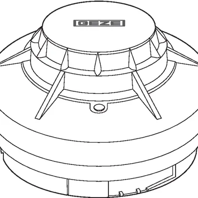 Wärme-Differenzmelder WM 1005/24V DC+Sockel GEZE 