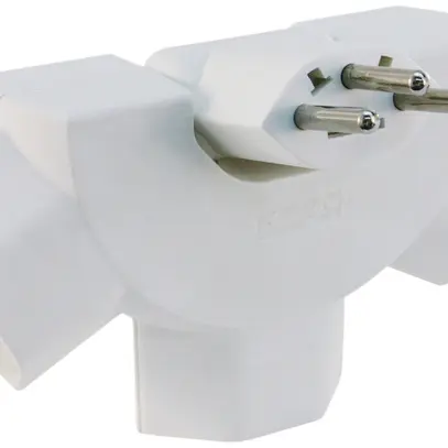 Spina multipla STEKO LINE Peacock 3×T13 bianco 