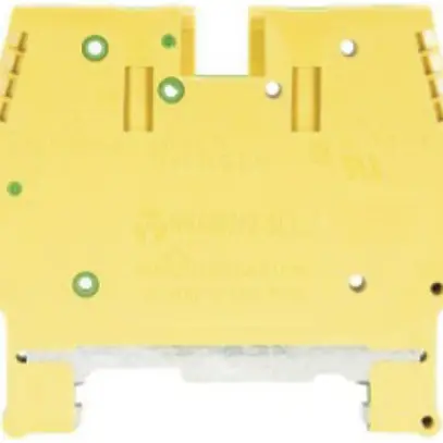 Morsetto di terra componibile WK 0.5…6mm² 4×vite 1 piano guida 35mm verde/giallo 