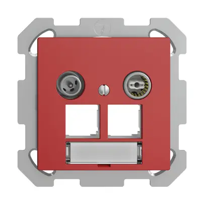 Presa multimedia ENC EDIZIOdue FM EASYNET 4dB, p.2×RJ45 S-One, berry 