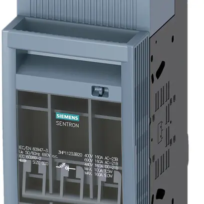 Lasttrennschalter Siemens SENTRON 3NP1 DIN-000 160A 3L 32/70mm 8US RK 
