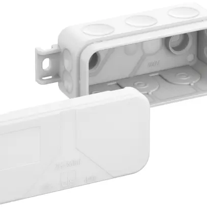 Scatola di derivazione AP 2K-Mini AB-L/w 89×43×38mm, IP55, bianco 