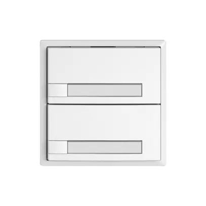Universaltaster EDIZIO.liv UNI SNAPFIX® 12…48V o.LED 2× 1-Tbed.Pap.ws 